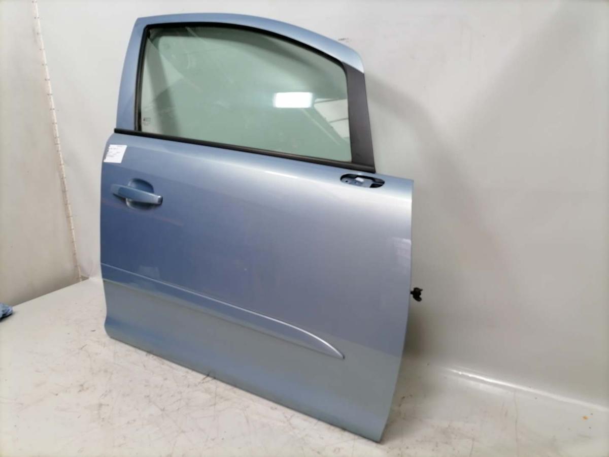 Opel Corsa D original Tür vorn rechts Z21C Aeroblau 5 Türer Rohbau BJ08
